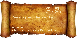 Passinger Daniella névjegykártya